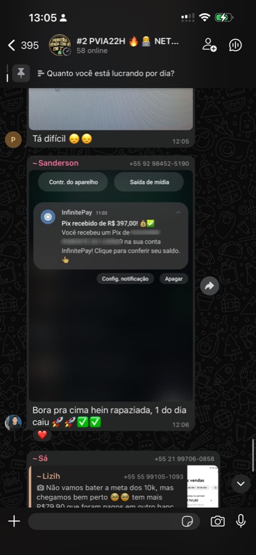 Depoimento de aluno