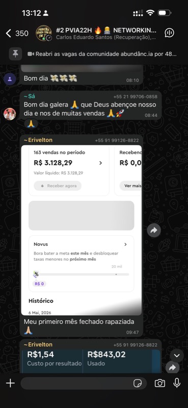 Depoimento de aluno