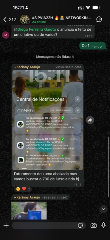Depoimento de aluno