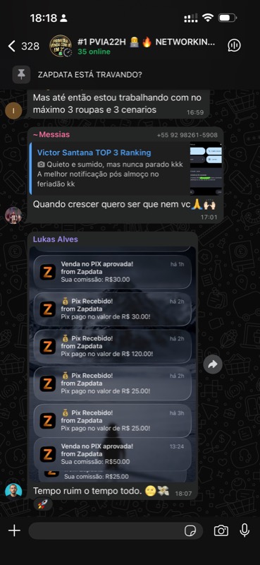 Depoimento de aluno