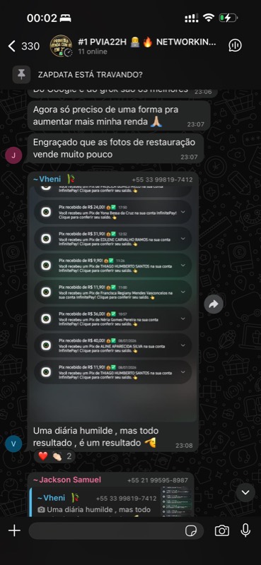 Depoimento de aluno