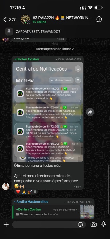 Depoimento de aluno