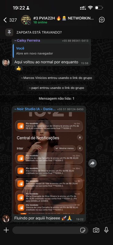 Depoimento de aluno