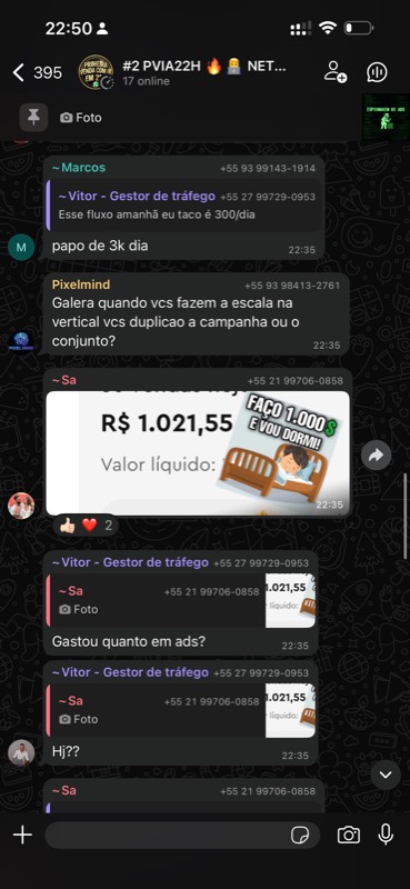 Depoimento de aluno