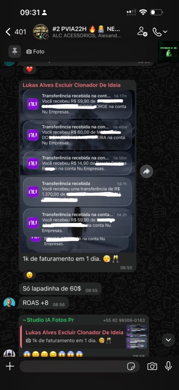 Depoimento de aluno