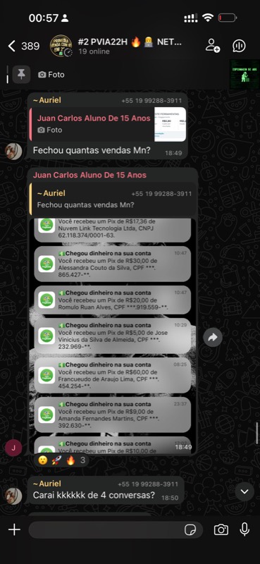 Depoimento de aluno